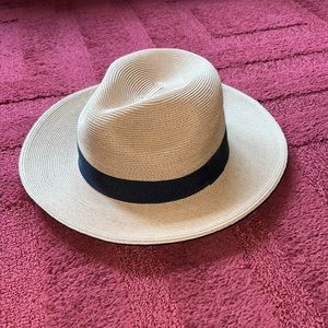 Classic Tan Women's Hat with Black Band